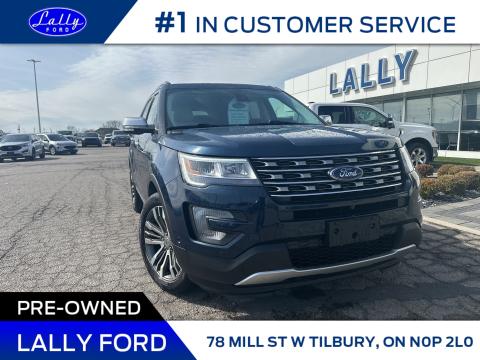 2017 Ford Explorer Platinum, Winter and Summer tires, Roof, AWD!!