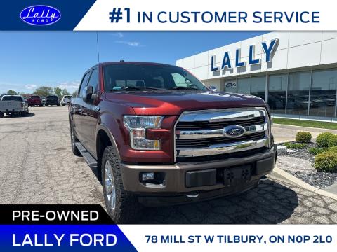 2016 Ford F-150 Lariat, Leather, V8, Local Trade!!